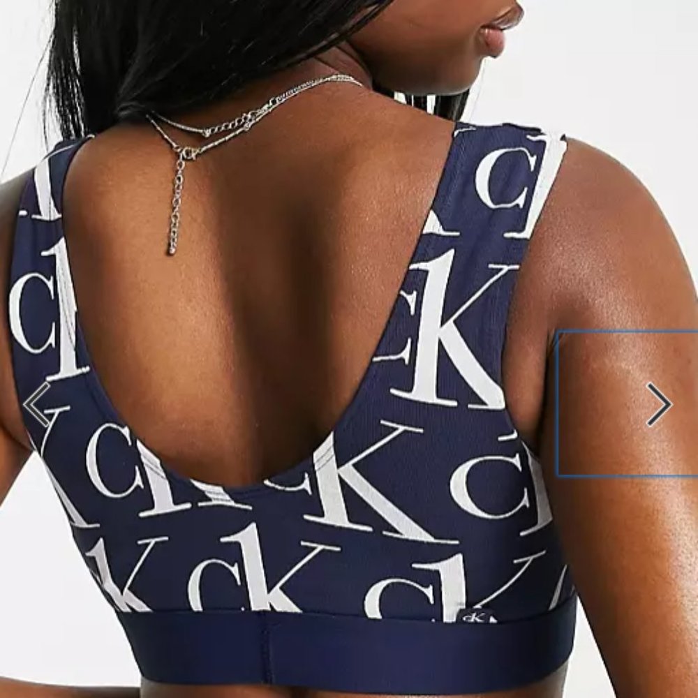 Calvin Klein CK One Plush Unlined Bralette Bra Women's - Picture 9 of 10